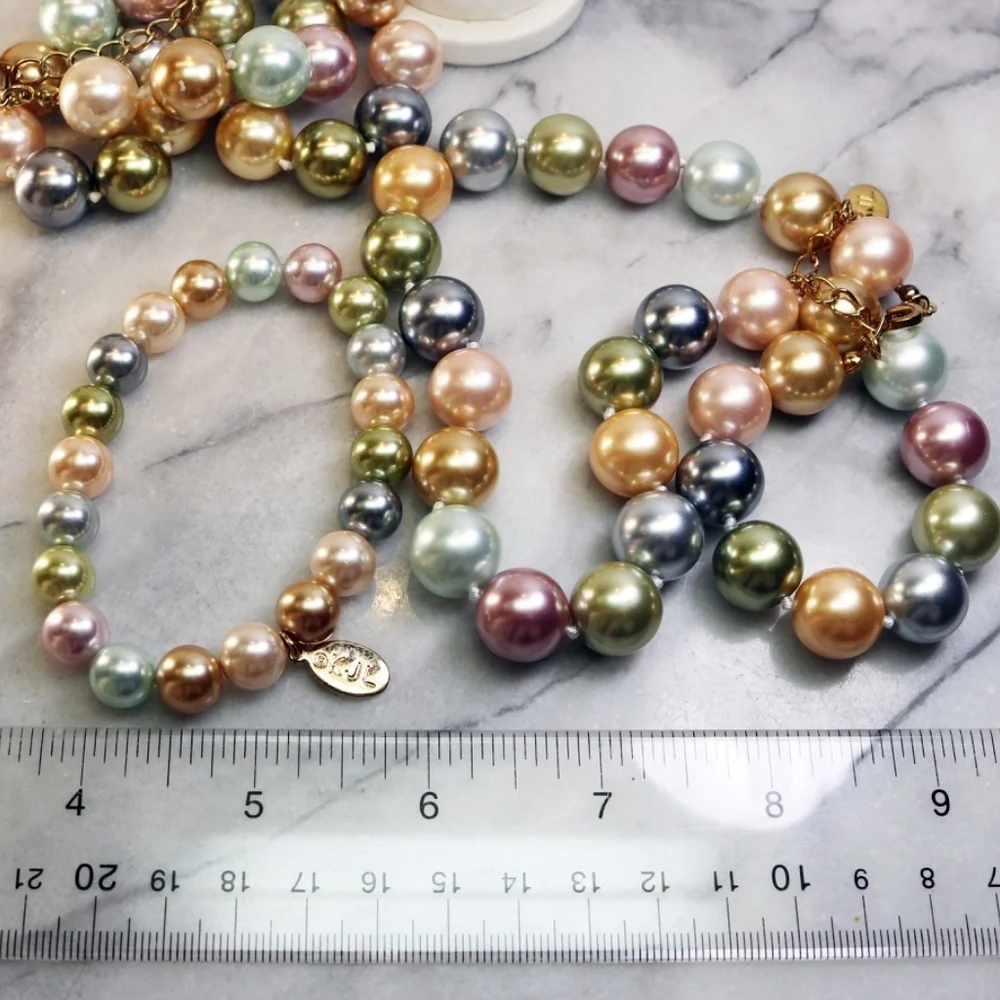 Kenneth Jay Lane Inaugural Pearl Parure - Necklace, Earrings & Bracelet 2009 EUC